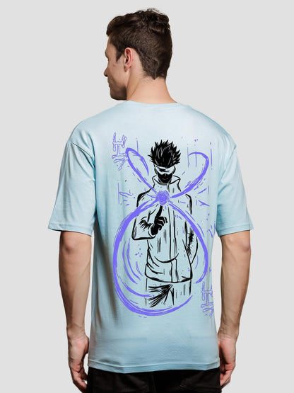 ADRO Oversize T Shirt for Men | Drop Shoulder Cotton T Shirt | Anime Oversize T-Shirt | Luffy T Shirt Gear 5| Trendy Front and B