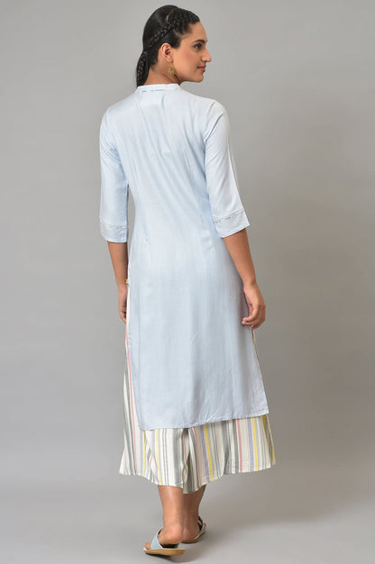 Aurelia Women Solid Viscose Kurta Set with Trousers