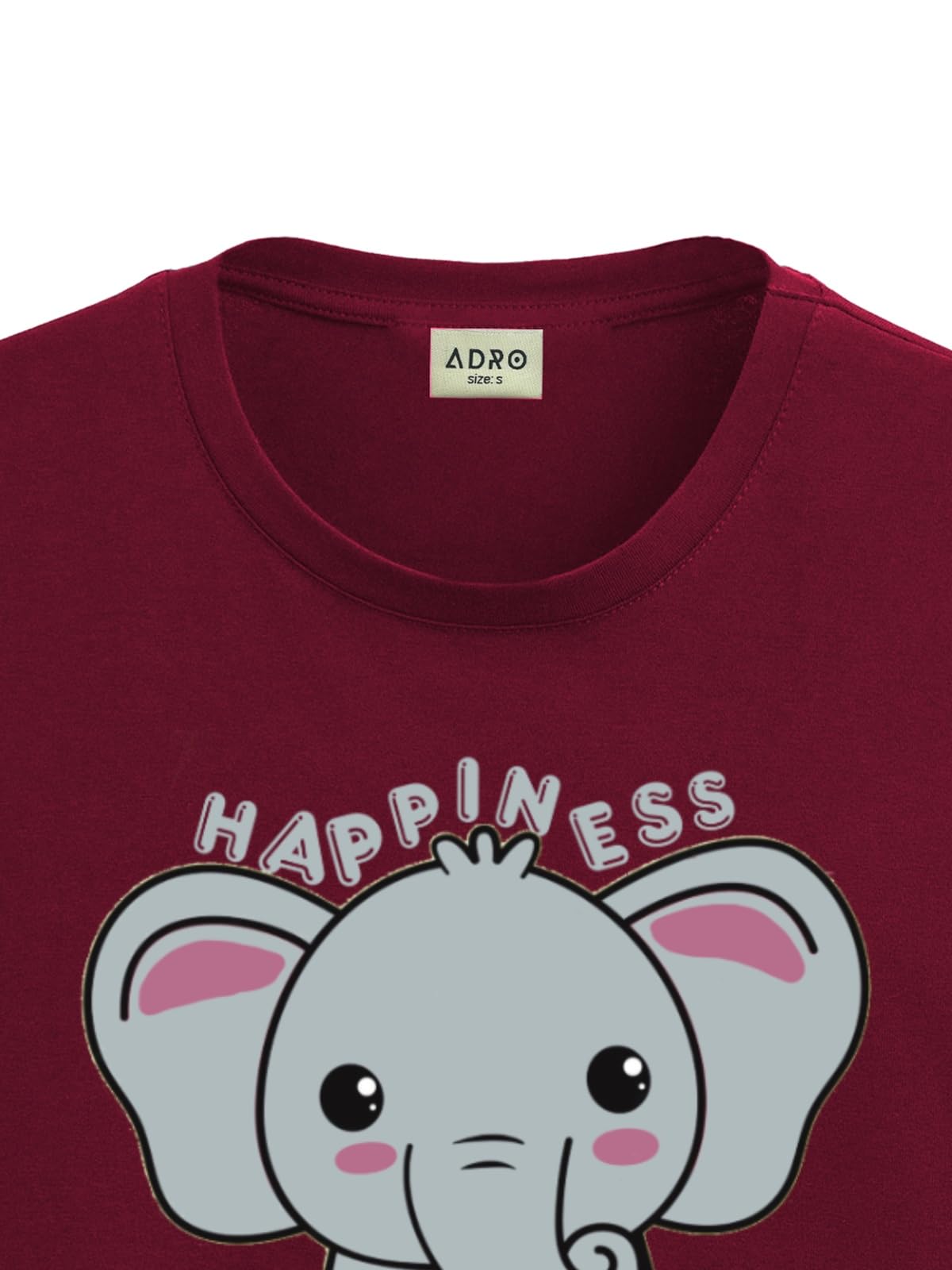 ADRO T Shirts for Boys & Girls | Elephant Printed T-Shirt | Ages 3-14 | 100% Cotton Round Neck Tshirt for Boys |KRN-L2-FINDS-MR-
