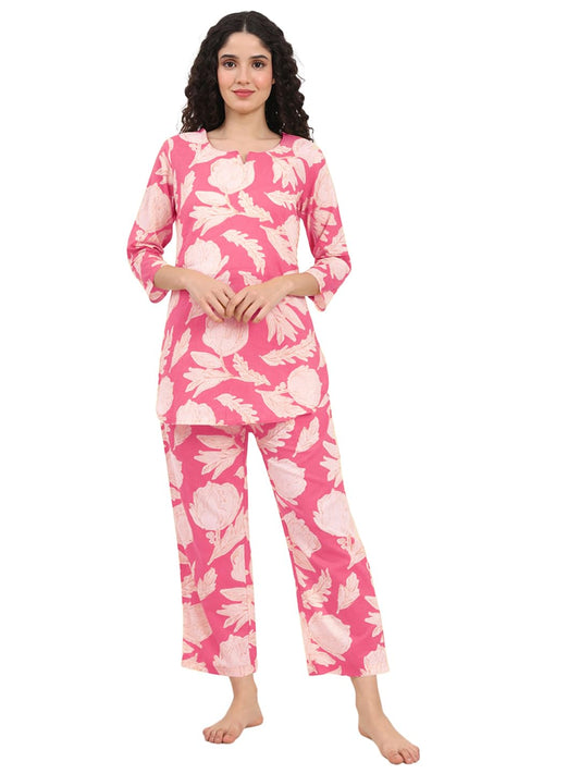 Tee Projekt Co Ord Set For Women Stylish | Ethnic Co Ord Set For Women Pink