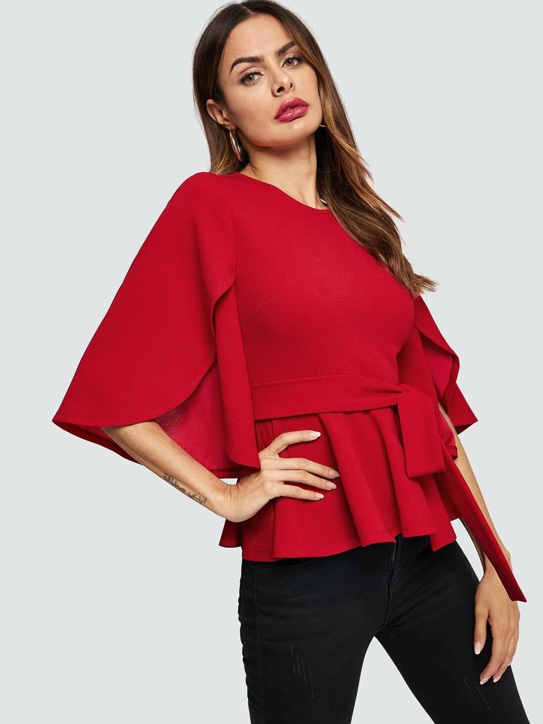 Kotty WomenS Round Neck Regular Fit Solid Top