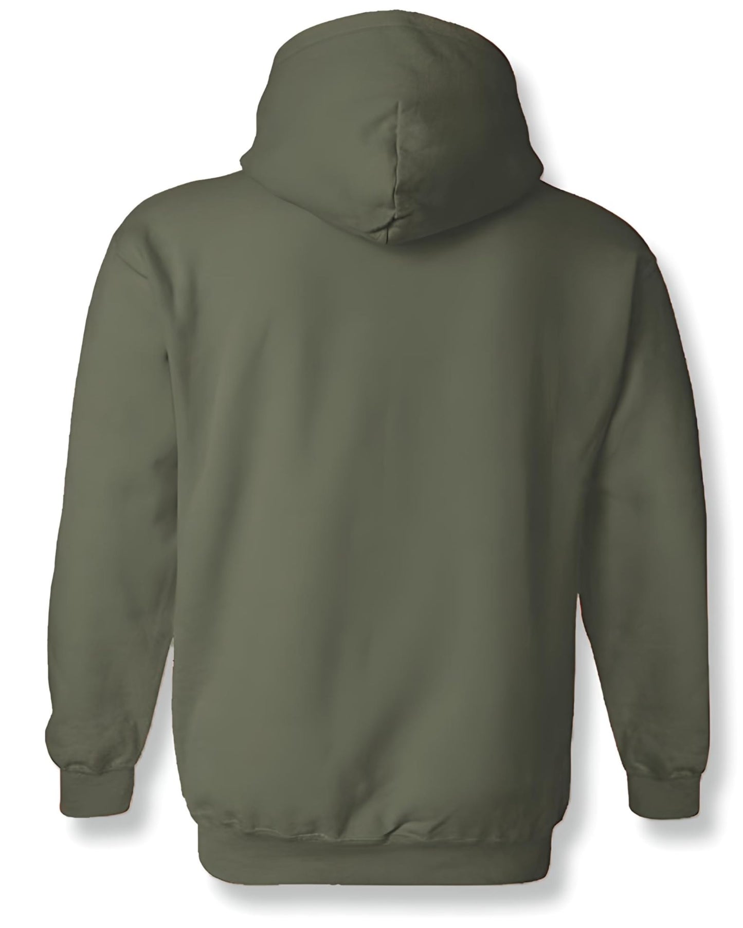 ADRO Mens Printed Hoodies in Premium Cotton Fleece 340 GSM (H23-M-CRE-OL_Olive)