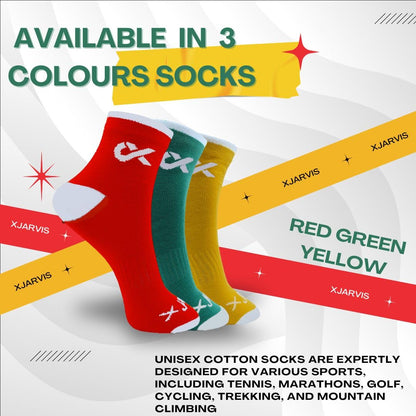 Xjarvis Moscow Ankle Socks For Men And Women  Moisture-Wicking, Ultimate Comfort, Odor Free, Breathable & Perfect For Gym Wear A