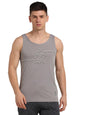 Turtle Men Polycotton Printed Grey Tank Top || Gym Vest||Vest