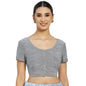 Fabindia Women Slub Woven Round Neck Blouse Cotton_36
