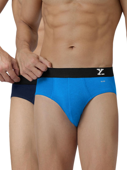 XYXX Mens Aero Silver Cotton Underwear for Men, Anti-Odour Silver Tech, Lasting Freshness, Moisture Absorbent Pack of 2 (XXL; Br