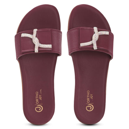 Ortho Joy Doctor Footwear For Women|| Fancy Slipper For Women || Orthopedic WomenS Fancy Slipper/Fancy Sandal For Women