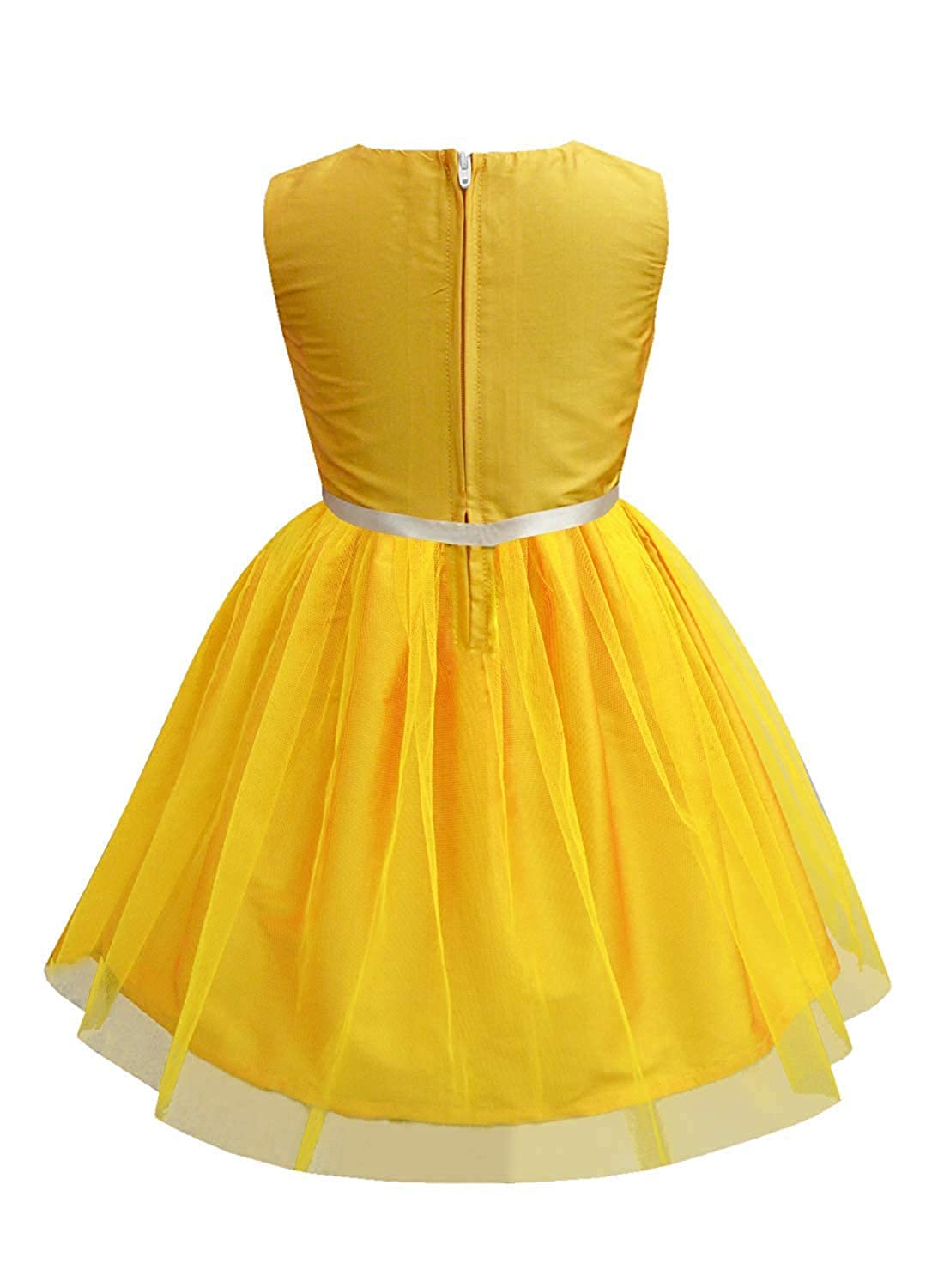 A.T.U.N. (ALL THINGS UBER NICE) Girls Embroidered Birthday Party Frock Dress
