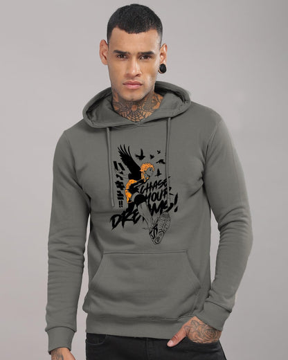 ADRO Anime Hoodies for Men, 320 GSM Soft Cotton Hoodie, Long Lasting Anime Printed Hoodie for Winter | Mens Hoodies | Sweatshirt