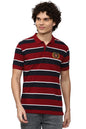 Allen Solly Men Regular Fit Striped Polo Neck Polo Shirt