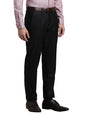 Turtle Men Polyviscose Stretch Ultra Slim Fit Checkered Black Flat Front Formal Trouser || Pant || Men's Trouser