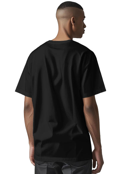 Peppyzone Mens Oversized Fit T-Shirt (PZ-OSTBulls12_Black2