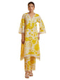 LookMark Womens Printed Cotton Blend Straight Kurta Pant Set with Lace - Comfortable Ethnic Wear for Women, Elegant Design, Sui