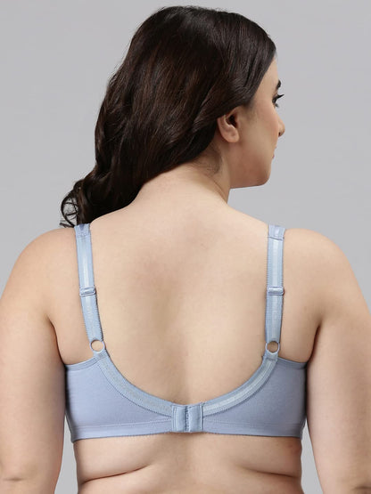 Enamor A112 Smooth Super Lift Classic Full Support Bra - Stretch Cotton, Non-Padded, Wirefree & Full Coverage