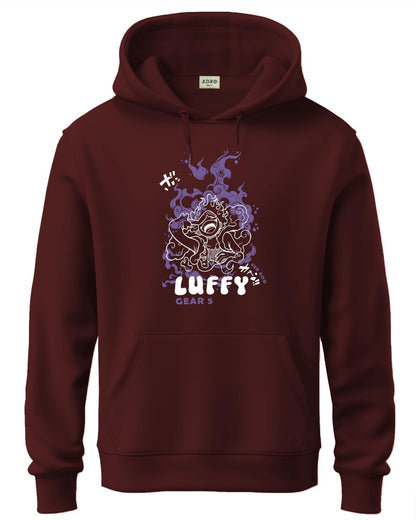 ADRO Hoodies for Men | Printed Hoodie for Men | Cotton Hoodie | Luffy Hoodie Gear 5 | Sweatshirt for Men | Anime Hoodie | H24-LU