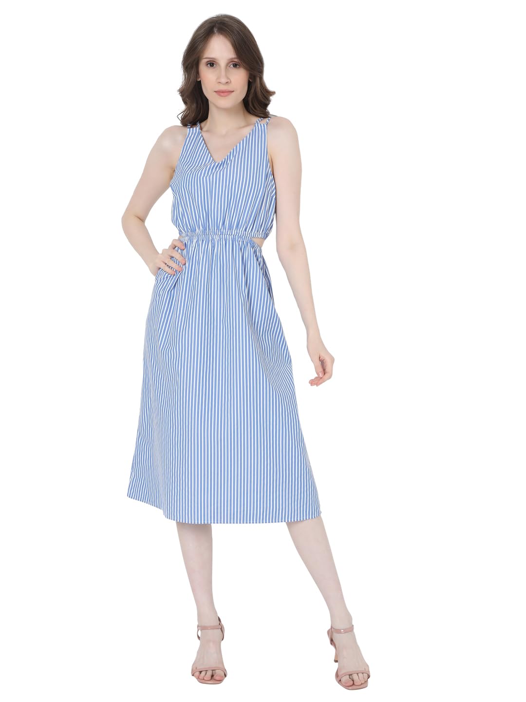 Vero Moda A-Line Dress (10273769_Snow White_Xl)