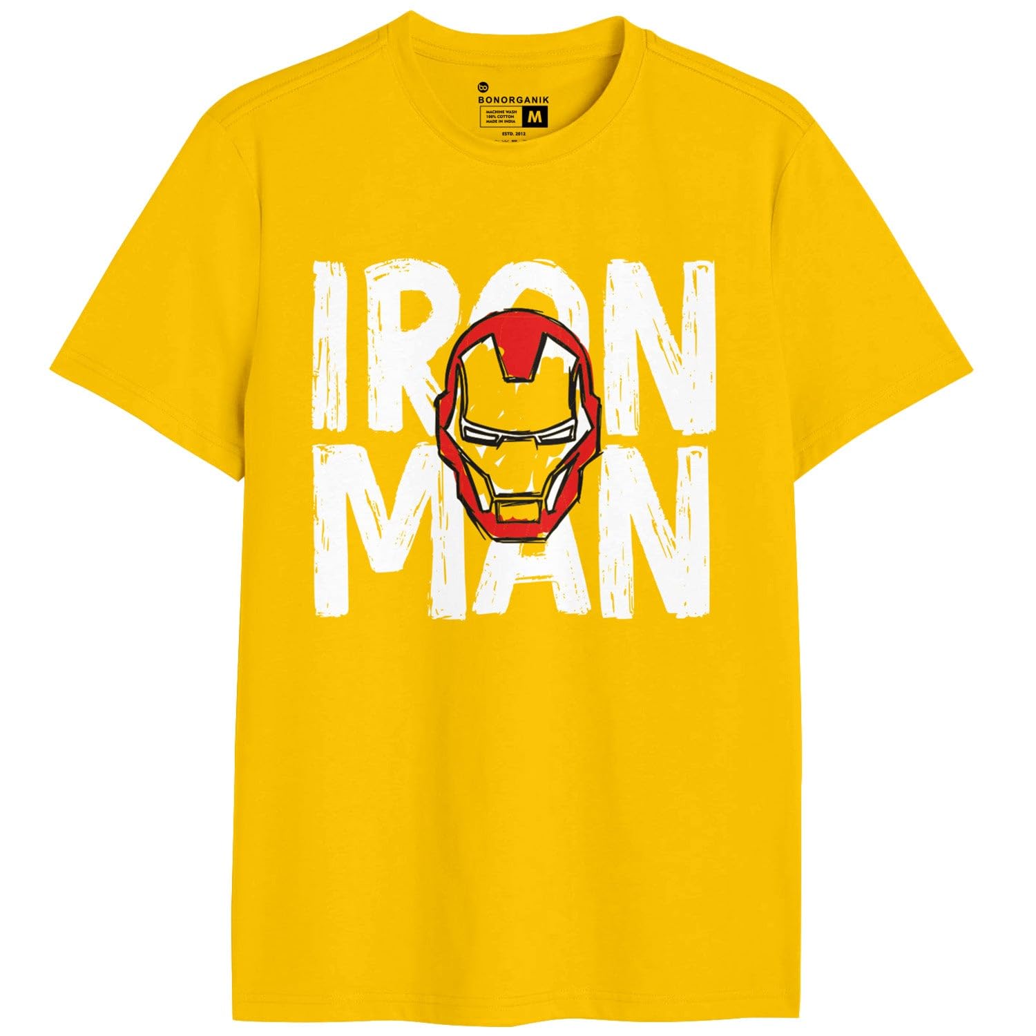 Bon Organik Mens Regular Fit T-Shirt (BON11459_Yellow