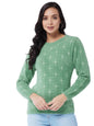 Modeve Women All Over Print Mint Sweater For Winters||Winterwear||