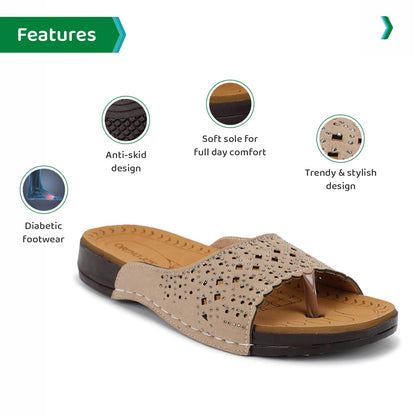 Ortho Joy Doctor Fancy Slipper For Women || Orthopedic WomenS Slipper || Regular Wear Slippers For Women