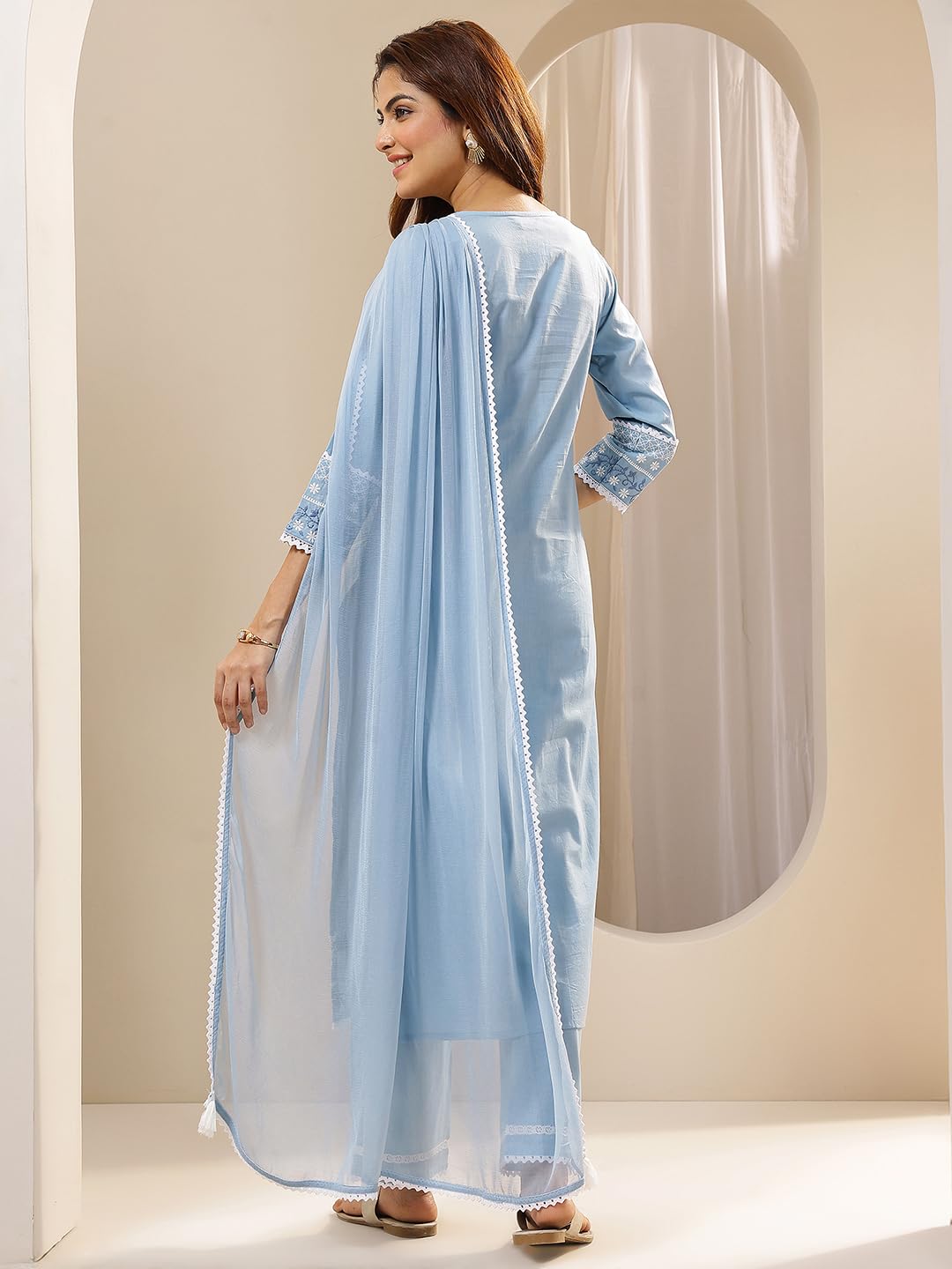 Libas WomenS Cotton Blend Kurta Set (99346R
