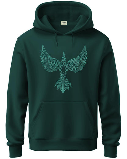 ADRO Hoodies for Men, Printed Regular Fit Cotton Hoodie Sweatshirt, H24