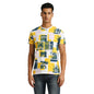 Pepe Jeans Macbeth Biker Inspired All Over Printed Tee White