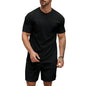 SHIENZY Mens Casual Solid Printed Night Suit Co-Ord Set || T-Shirt and Shorts Nightwear Set || Sleepwear/Loungewear for Regular