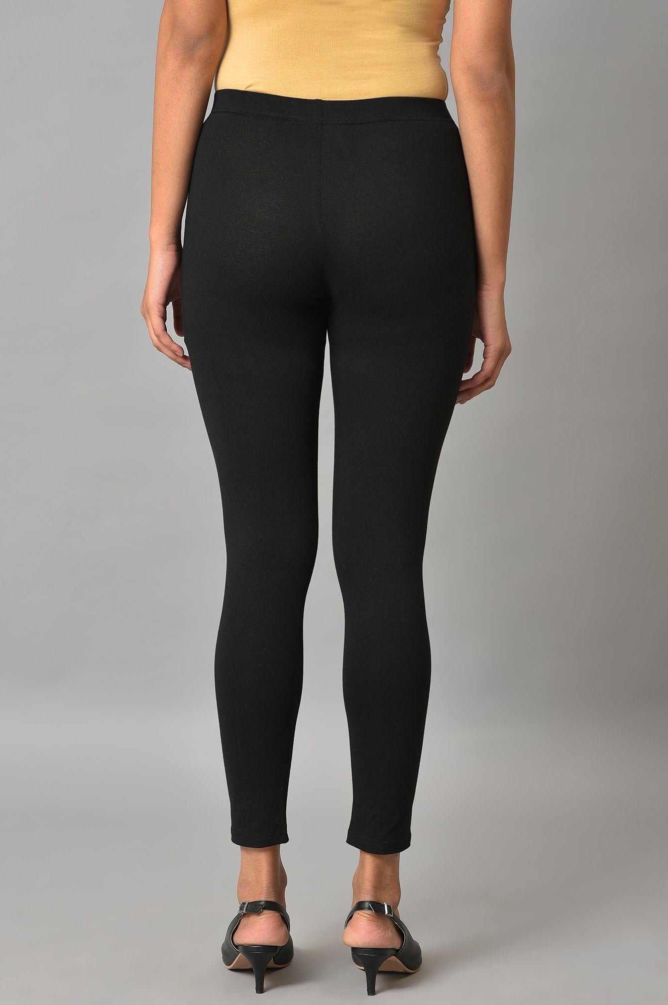Aurelia Cotton Lycra Strechable Tights For Women | Calf Length Leggings For Women | Cotton Leggings For Women | Lycra Leggings F