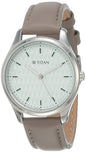 Titan Workwear WomenS Watch Blue Dial, Leather Strap 2639Sl05