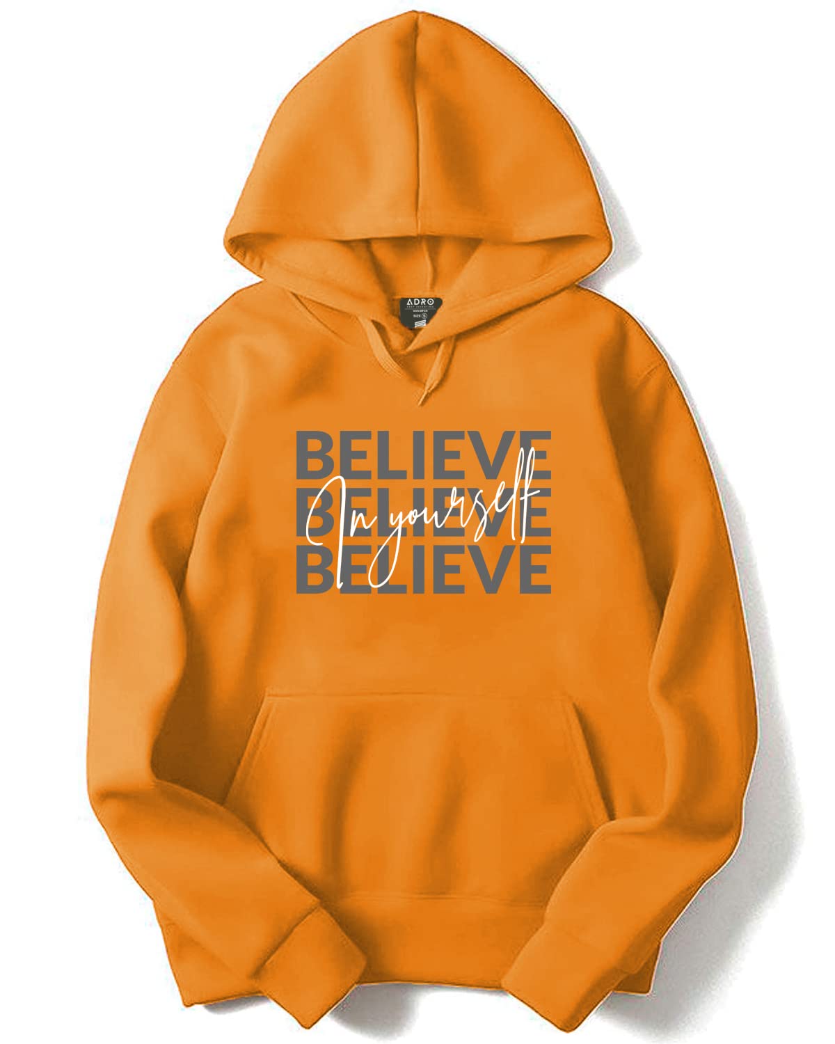 ADRO Believe in Your Self Printed Hoodie/Sweatshirt for Men