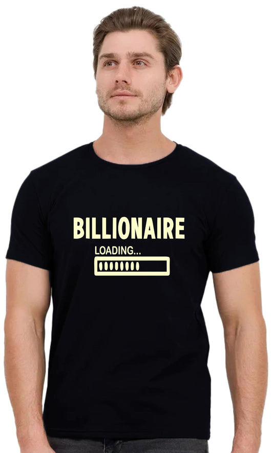Uniplanet Store MenS Cotton Blend T Shirt With Round Neck Half Sleeves Graphic Printed Regular Fit And Standard Length Black