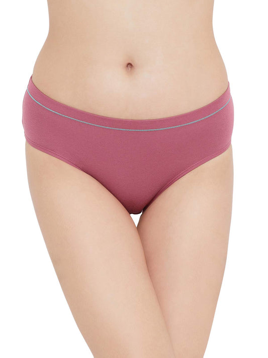 Clovia Womens Cotton Blend Panty,Medium, Purple