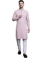Jompers Mens Sequin Embroidered Pure Cotton Kurta Pyjama Set