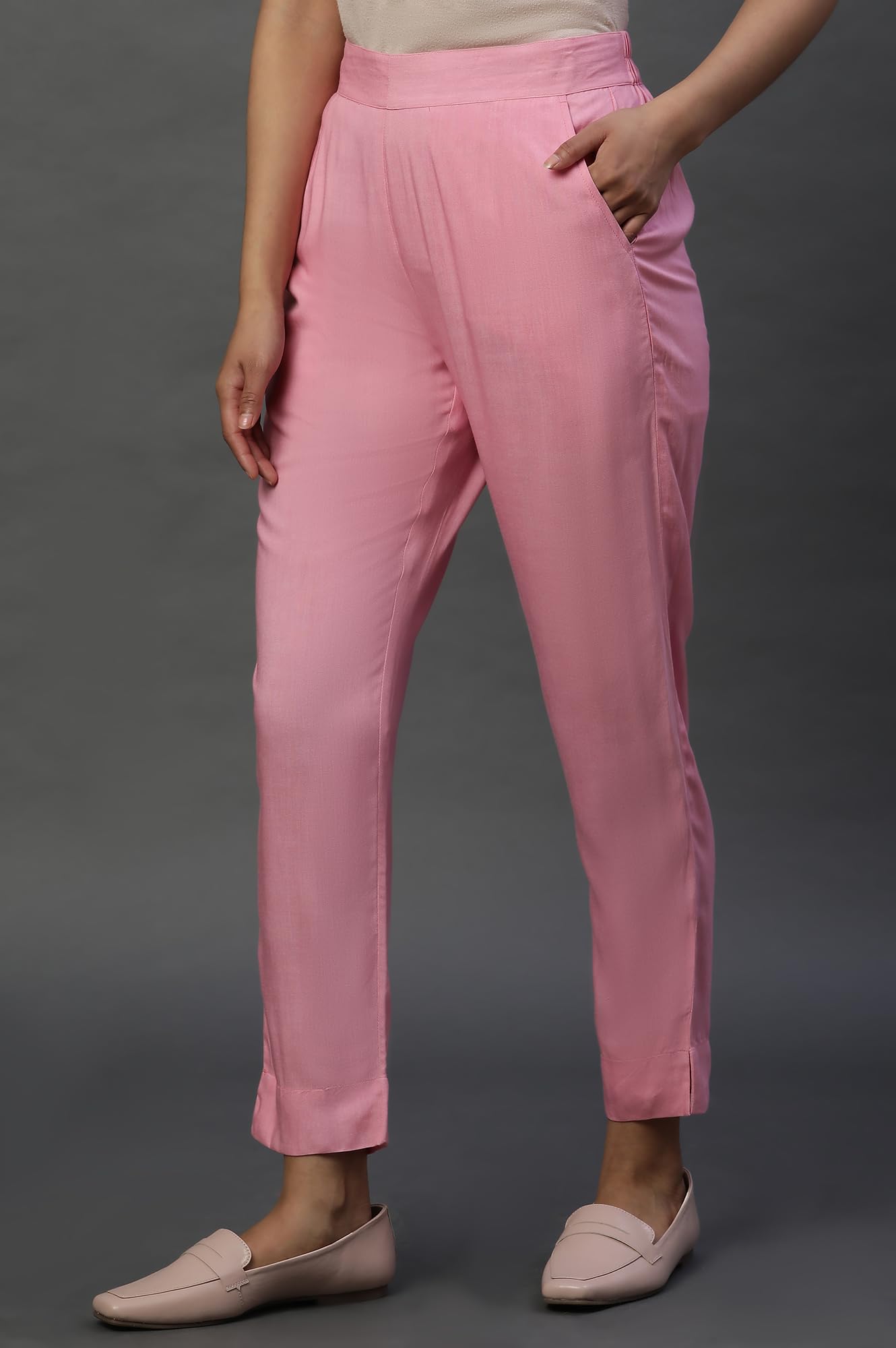 Aurelia Womens Slim Trousers (24FEA60015_Pink