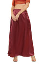 Soch Maroon Satin Petticoat