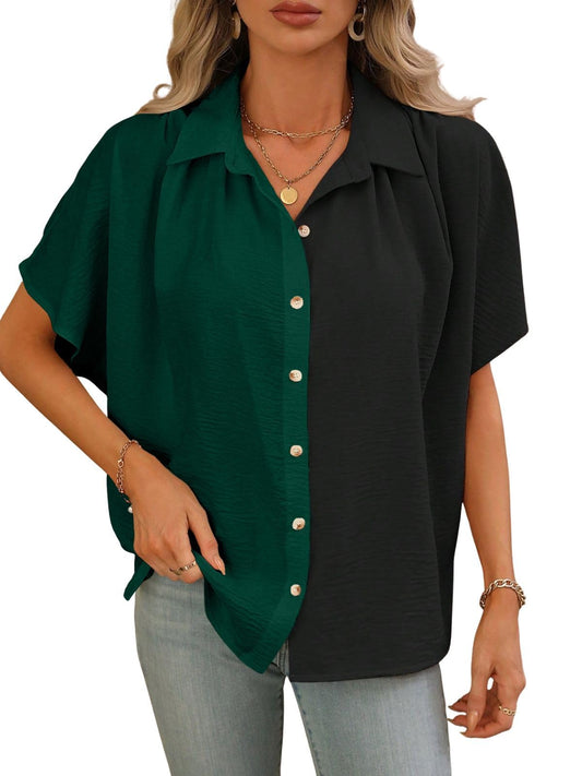 Greciilooks Regular Fit Shirt For Women (Gl-W1892_Black