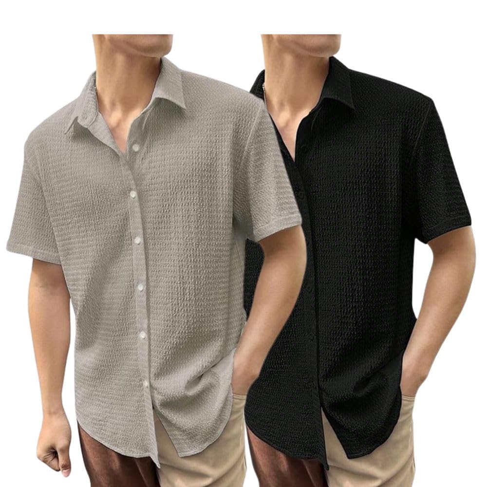 Greciilooks For Casual Stylish Polycotton Regular Formal Shirt