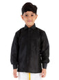 JBN Creation Boys Black Silk Blend Ethnic Shirt | Effortless Style for Everyday Comfort | Modern Designs, Quality Fabrics, and 