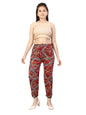 Aarika Girl's Relaxed Pants (HRM-KG-2502_Red_36)