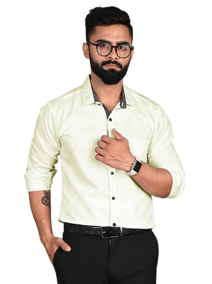 Pinkmint Casual Shirt for Men Regular Fit Long Sleeve Shirt Suitable for Event, Formal Wear