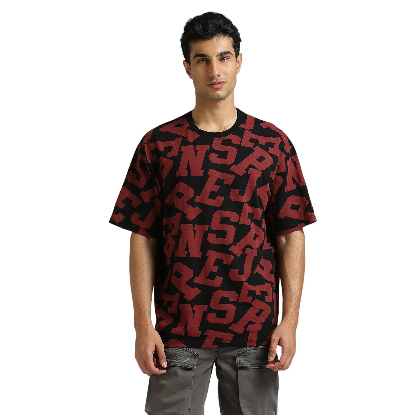 Pepe Jeans Men'S Oversized Fit T-Shirt (Pm509813_Black
