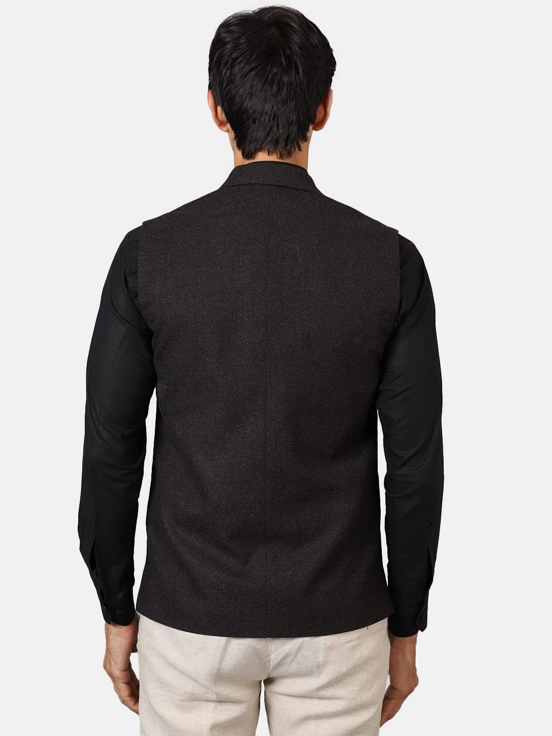Wintage Men'S Tweed Wool Modi Nehru Jacket