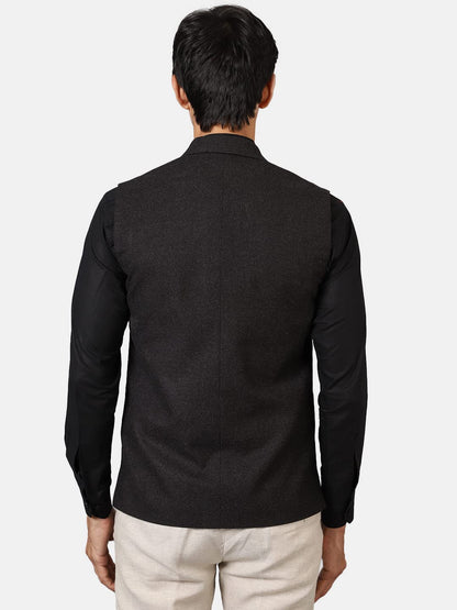 Wintage Men'S Tweed Wool Modi Nehru Jacket