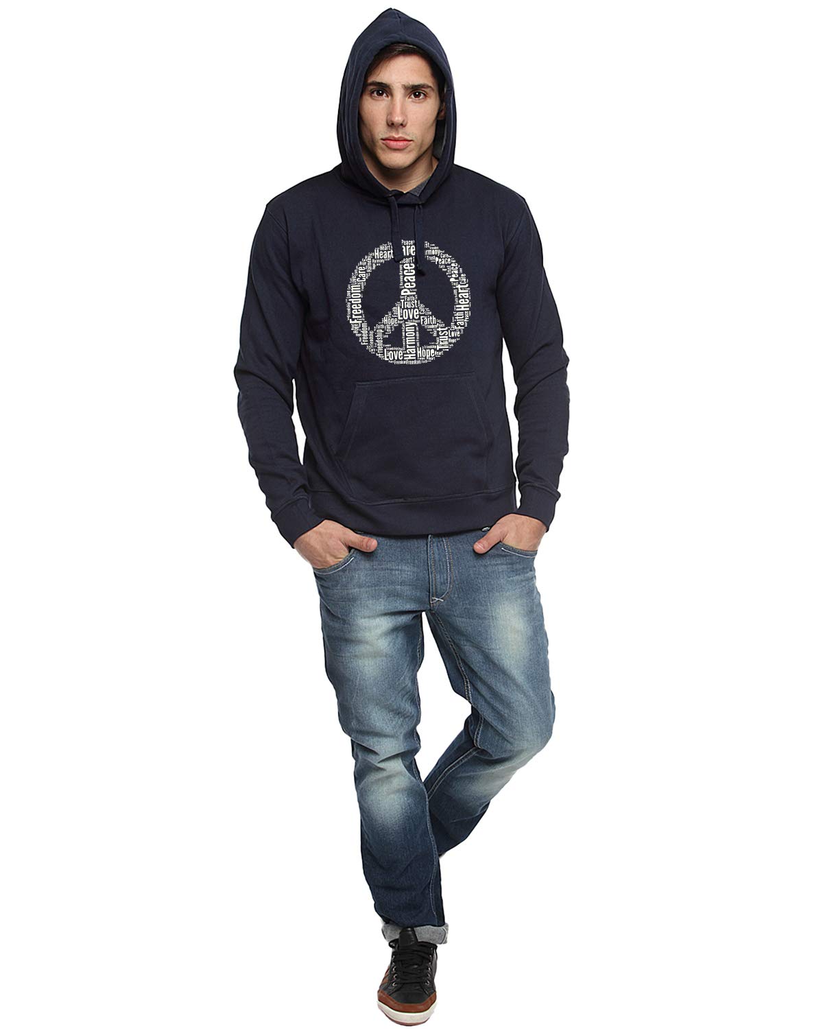 ADRO Men's Fleece Hooded Hoodie (H-M-PE-NB)