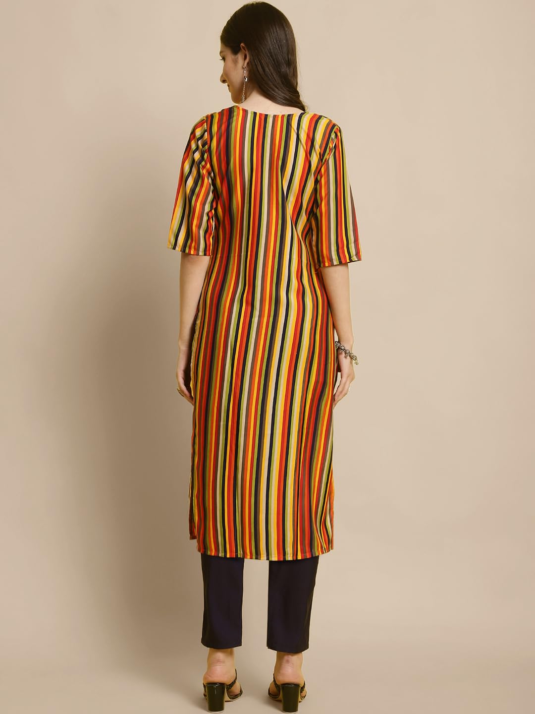 Tee Projekt Crepe Kurti & Pant Set For Women Ll Pack Of 2 Kurta Set Ll Traditional Kurta Set