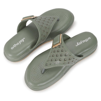 Ortho Joy Doctor Fancy Slipper For Women || Orthopedic WomenS Fancy Slipper/Sandal For Women