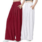 Greciilooks WomenS Loose High Rise Textured Trousers | High-Waisted Pant | Korean Trousars