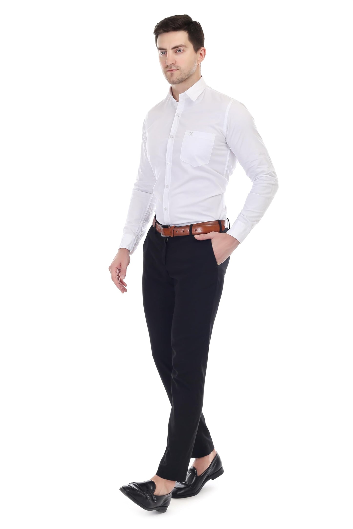 Xjarvis Clifton Men’s Regular Fit Cotton Blend Full Sleeve Shirt with Pocket – Casual & Formal