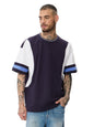 The Souled Store Solids: Deep Navy Oversized T-Shirt for Men Boys Cotton Casual Half Sleeves Baggy Loose Fit Drop Shoulder Round
