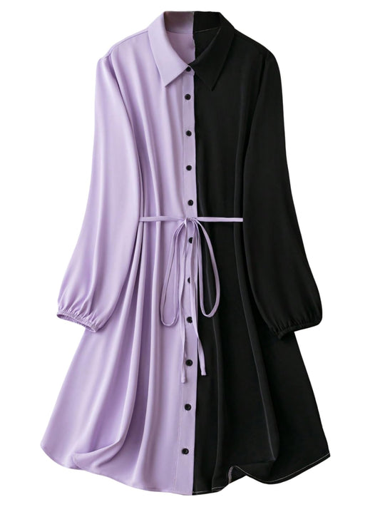 Om Sai Latest Creation Dresses For Women Colorblock One Piece Dress | Beach Wear Shirt Dress | WomenS Vacation Outfits | Wester